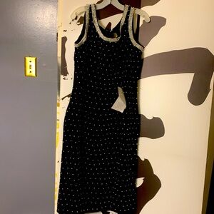 Black dress medium length